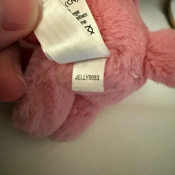 Jellycat Bashful Pink Bunny Bag Charm Retired, Rare To Find - Picture 4 of 5